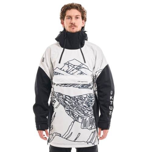 Куртка-анорак сноубордическая DF UKTUS Man Black - White