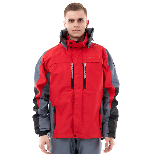 Мембранная куртка QUAD PRO Red - Grey 2024                    
