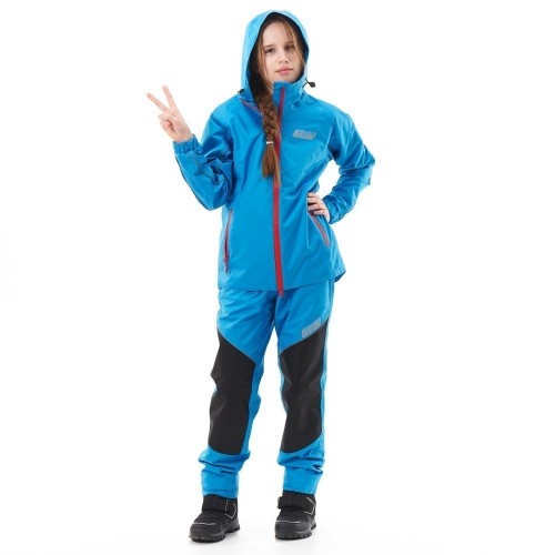 Комплект дождевой (куртка, брюки) EVO FOR TEEN BLUE (мембрана) фото 15