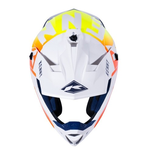 Шлем Kenny Performance White Navy Orange фото 4