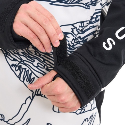 Куртка-анорак сноубордическая DF UKTUS Man Black - White фото 15