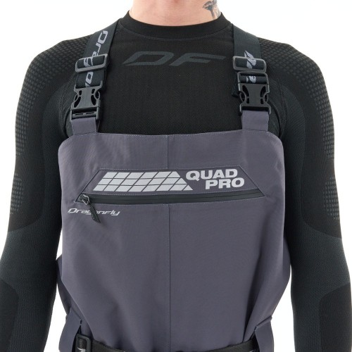 Вейдерсы мембранные QUAD PRO Man Grey - Black фото 4