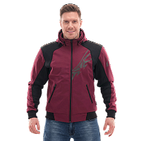 Мототолстовка DF Urban Bordo с защитой 
