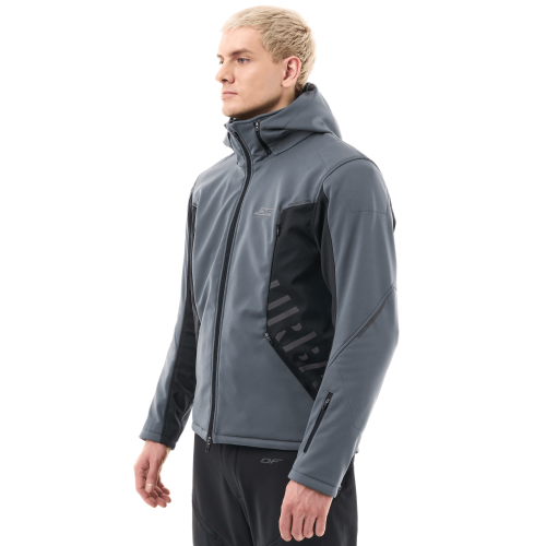 Мототолстовка DF URBAN Man Grey с защитой фото 2