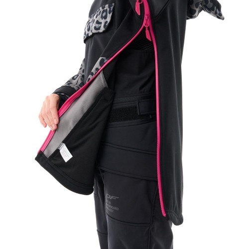 Куртка-анорак сноубордическая DF UKTUS Woman Cat Black - Grey фото 17