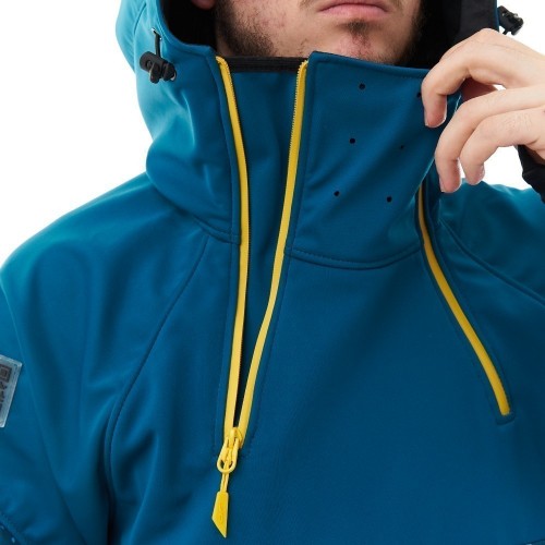 Куртка-анорак сноубордическая DF UKTUS Man Dark Ocean - Yellow фото 6