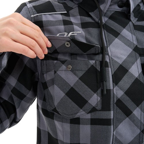 Моторубашка STREETFIGHTER Woman Grey с защитой фото 10