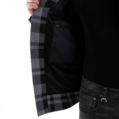 Моторубашка STREETFIGHTER Man Grey с защитой фото 14