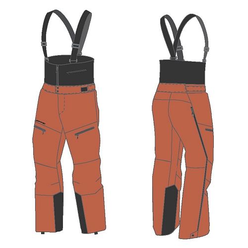 Брюки FREERIDE PRO Man Brick Brown 