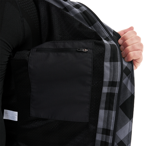 Моторубашка STREETFIGHTER Man Grey с защитой фото 13