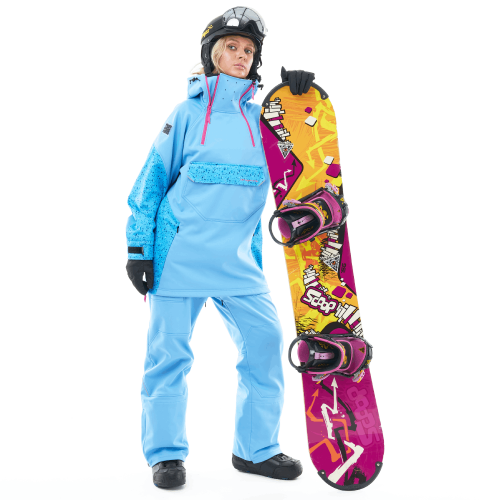 Куртка-анорак сноубордическая DF UKTUS Woman Blue - Pink фото 17