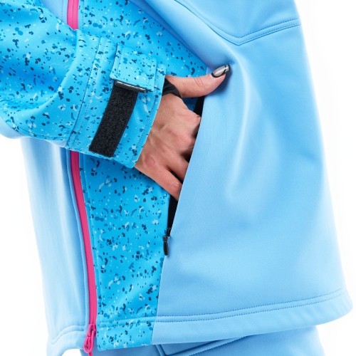 Куртка-анорак сноубордическая DF UKTUS Woman Blue - Pink фото 14