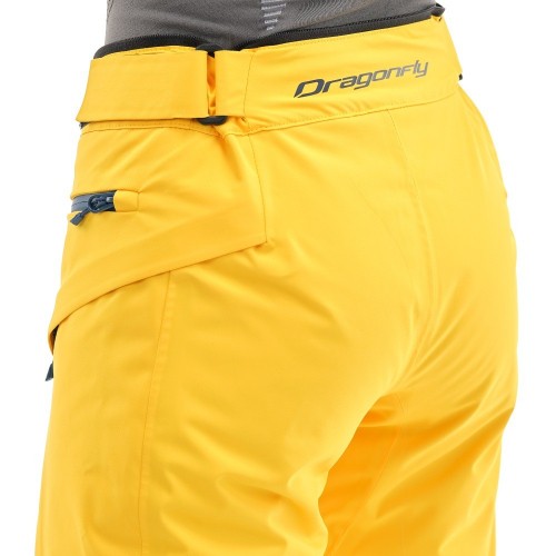Штаны горнолыжные утепленные Gravity Premium WOMAN Yellow-Dark Ocean       фото 9