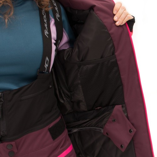 Куртка горнолыжная утепленная Gravity Premium Woman Purple-Brown 2023 фото 9