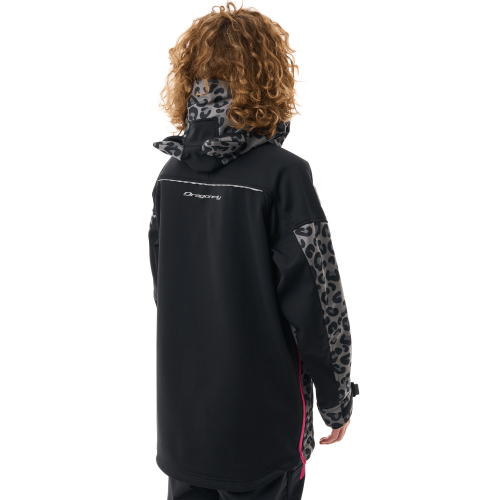 Куртка-анорак сноубордическая DF UKTUS Woman Cat Black - Grey фото 4