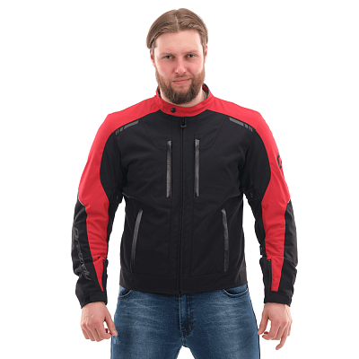 МотоКуртка City, Red - Black 2021 
