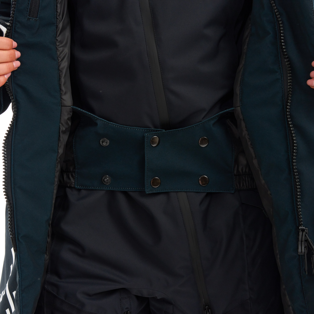 Плащ зимний RACE COAT Woman Black - White