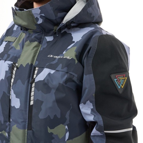 Мембранная куртка QUAD PRO Man Green Camo - Black фото 13