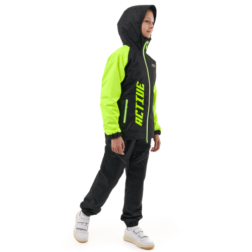 Мембранный костюм ACTIVE Teenager Black - Lime фото 2
