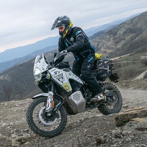 Штаны Эндуро FREERIDE DF Black - Blue 2023 фото 14