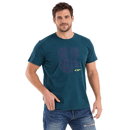 Футболка с принтом. Summer. U - collection. Dark - Green. Man 