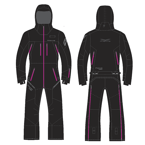 Комбинезон FREERIDE PRO Woman Black - Pink 