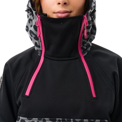 Куртка-анорак сноубордическая DF UKTUS Woman Cat Black - Grey фото 7