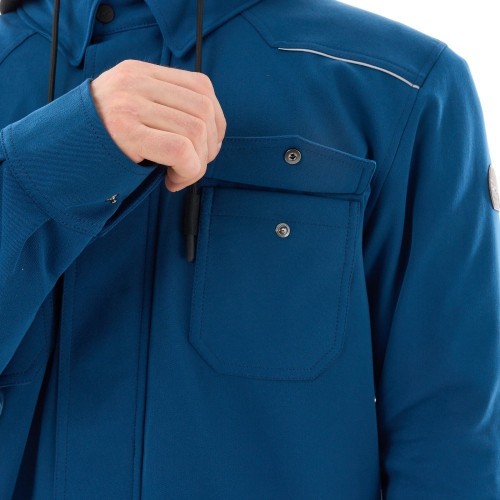 Моторубашка STREETFIGHTER Man Dark Blue с защитой фото 11