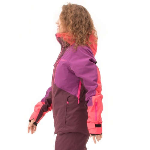 Куртка горнолыжная утепленная Gravity Premium Woman Purple-Brown 2023 фото 2