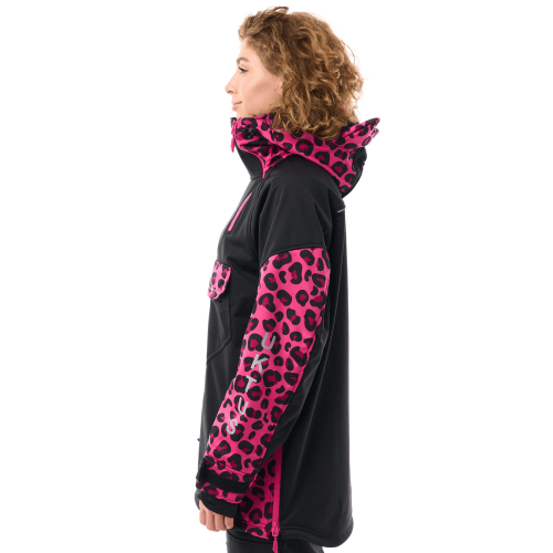 Куртка-анорак сноубордическая DF UKTUS Woman Cat Black - Pink фото 3