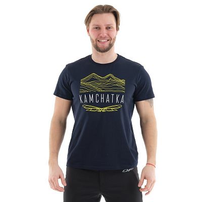 Футболка с принтом Kamchatka цвет синий (M) 