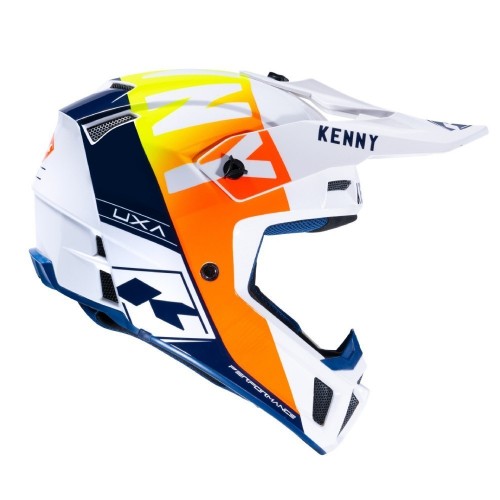 Шлем Kenny Performance White Navy Orange фото 2