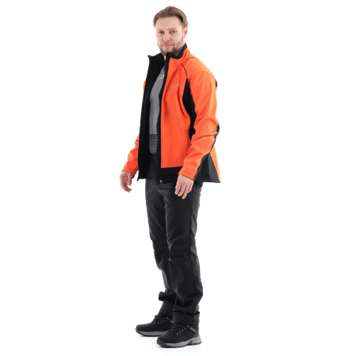 Куртка Explorer Black-Orange мужская, Softshell фото 8