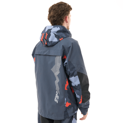Мембранная куртка QUAD 2.0 Man Grey - Orange Camo фото 3