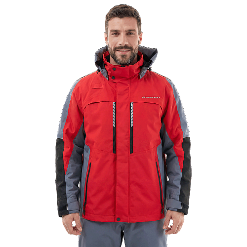 Мембранная куртка QUAD PRO Red - Grey 