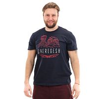Футболка с принтом Sheregesh цвет синий (M) 