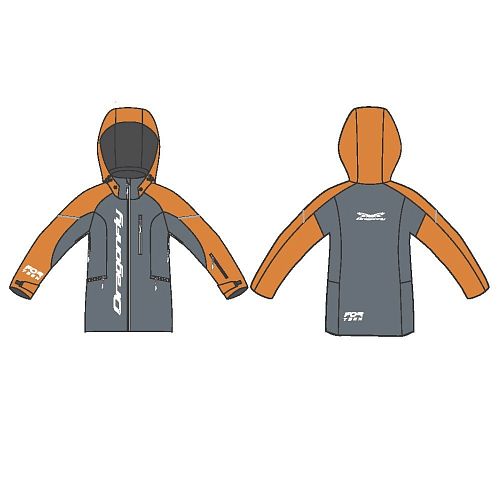 Куртка утепленная GRAVITY Teenager Orange - Grey                    