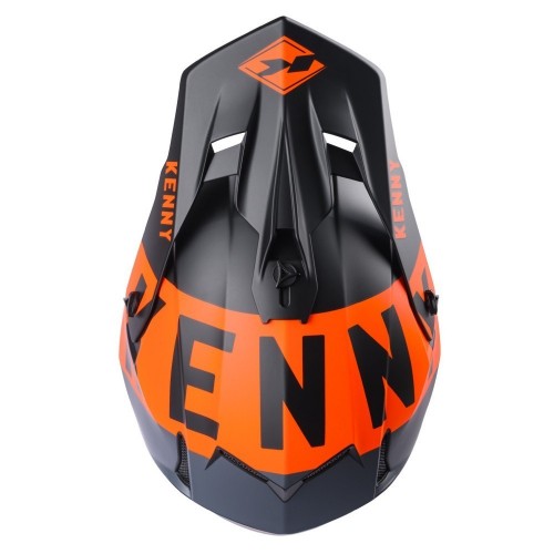 Шлем Kenny Performance Black Neon Orange фото 4