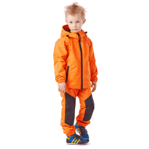 Детский комплект дождевой (куртка, брюки) EVO Kids ORANGE (мембрана) фото 2