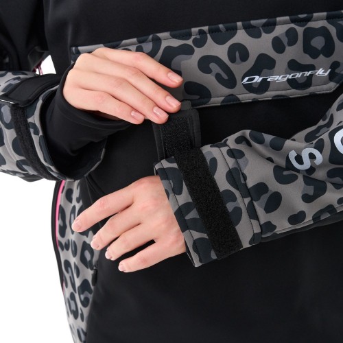 Куртка-анорак сноубордическая DF UKTUS Woman Cat Black - Grey фото 14