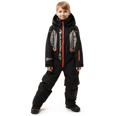 Зимний утепленный комбинезон DF JUNIOR Gravity Black-Gray 2023 