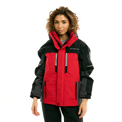 Мембранная куртка QUAD PRO Woman Red - Black - Grey 
