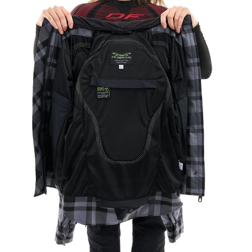 Моторубашка STREETFIGHTER Woman Grey с защитой фото 13