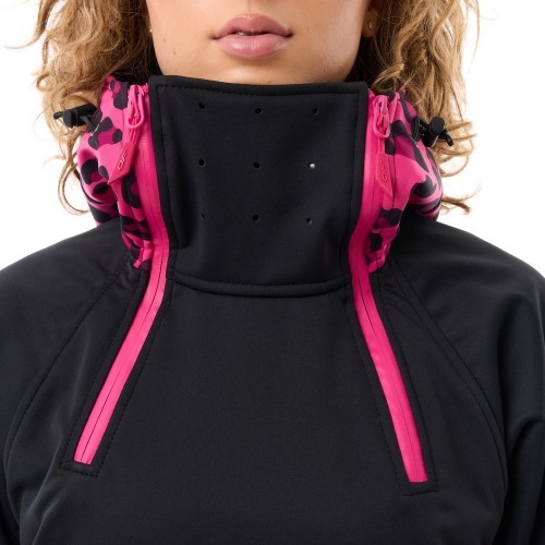 Куртка-анорак сноубордическая DF UKTUS Woman Cat Black - Pink фото 7