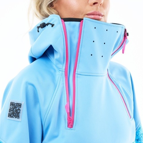 Куртка-анорак сноубордическая DF UKTUS Woman Blue - Pink фото 5