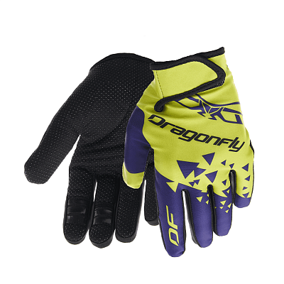 Перчатки DF CROSS Lime - Ultramarine 