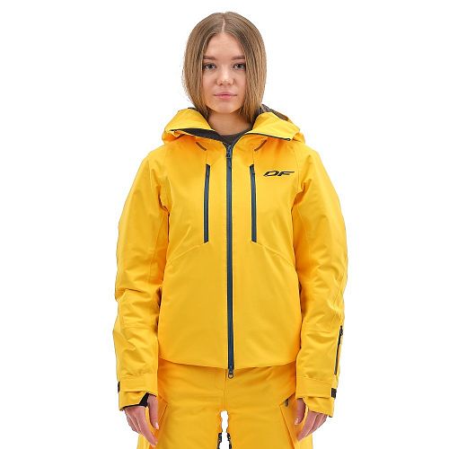 Куртка горнолыжная утепленная Gravity Premium WOMAN Yellow-Dark Ocean                               