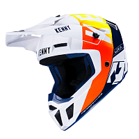 Шлем Kenny Performance White Navy Orange 