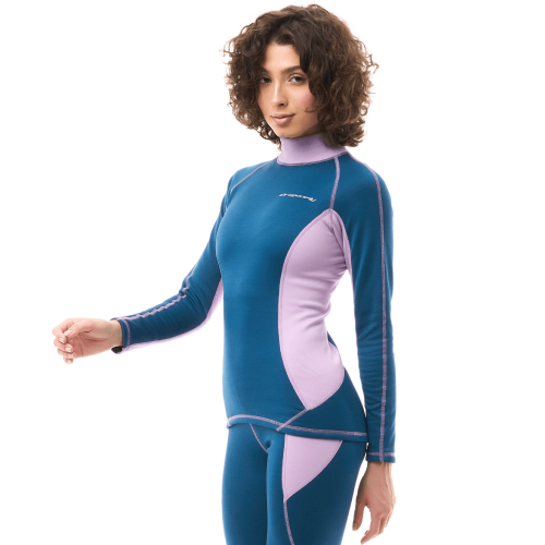 Термокофта зимняя с высоким воротом Woman Lavender - Deep Blue фото 2