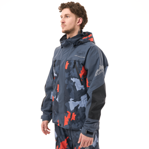 Мембранная куртка QUAD 2.0 Man Grey - Orange Camo фото 2